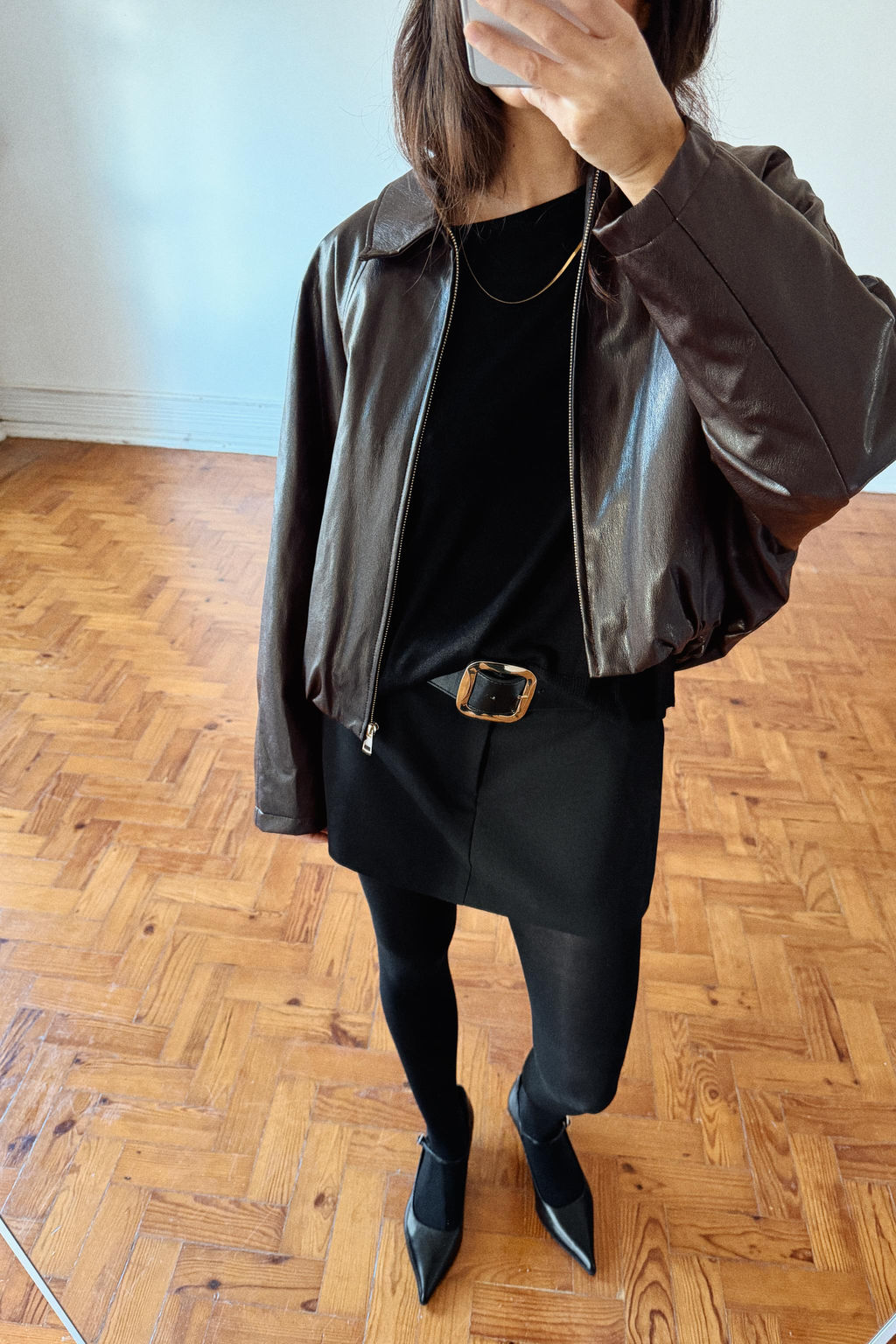 FAUX LEATHER BOMBER JACKET - Zara фото 19
