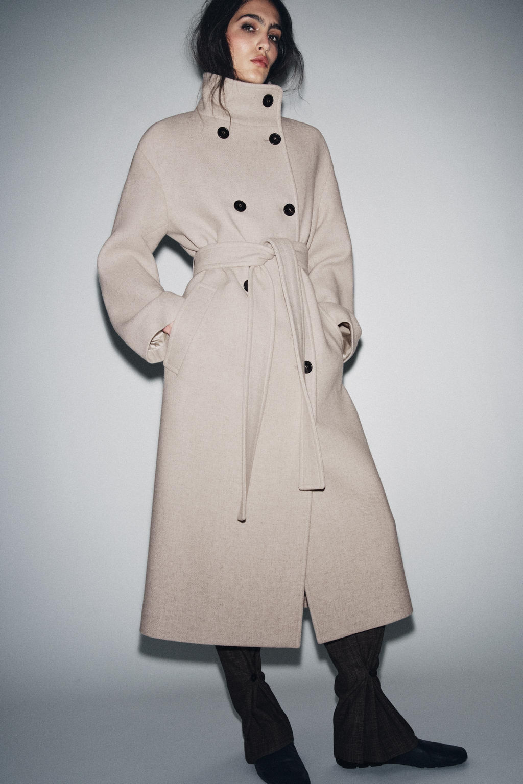 OVERSIZE HIGH-NECK COAT ZW COLLECTION LIMITED EDITION - Zara фото 4