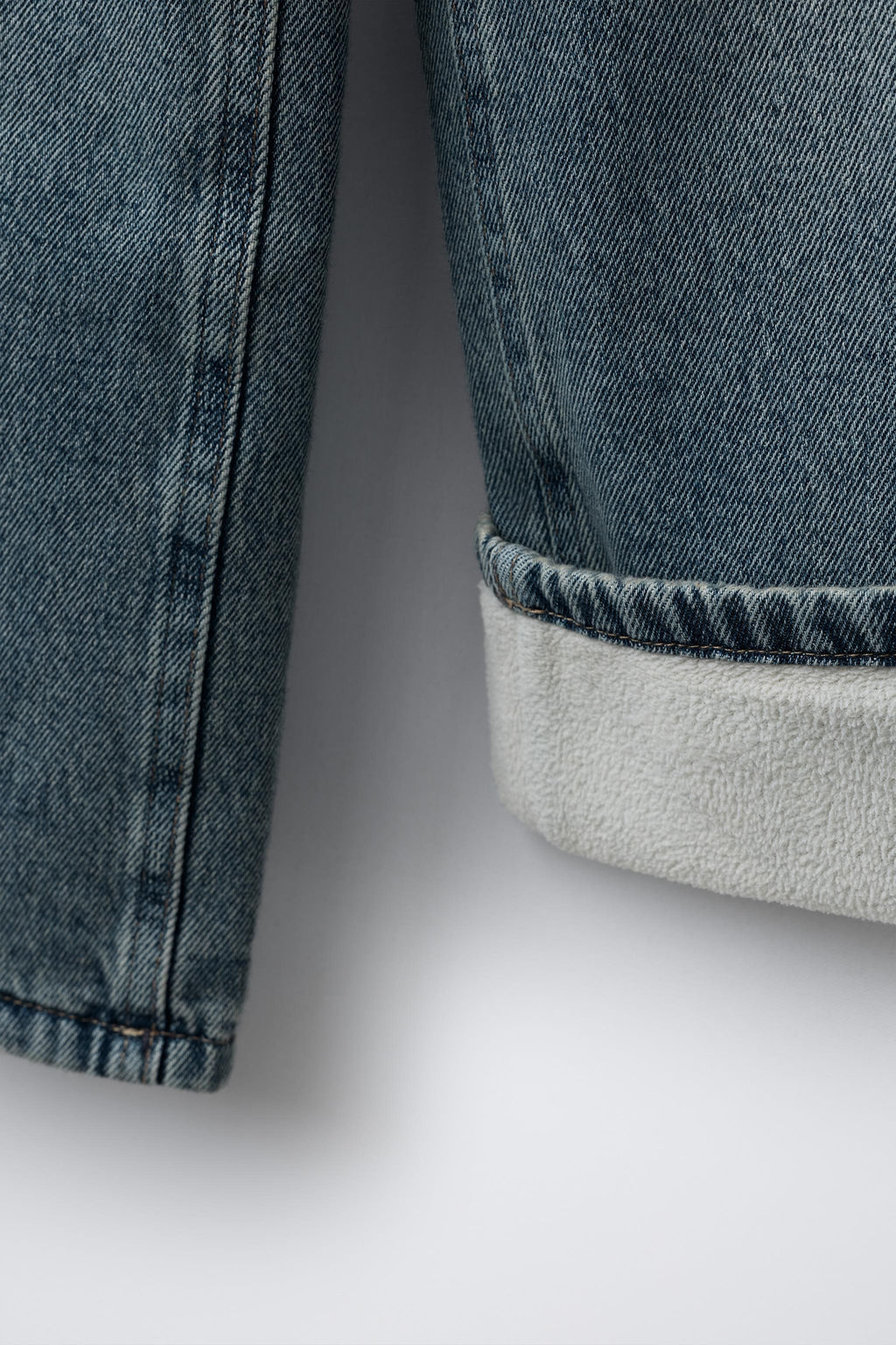 WIDE-LEG JEANS WITH FLEECE INTERIOR - Zara фото 4