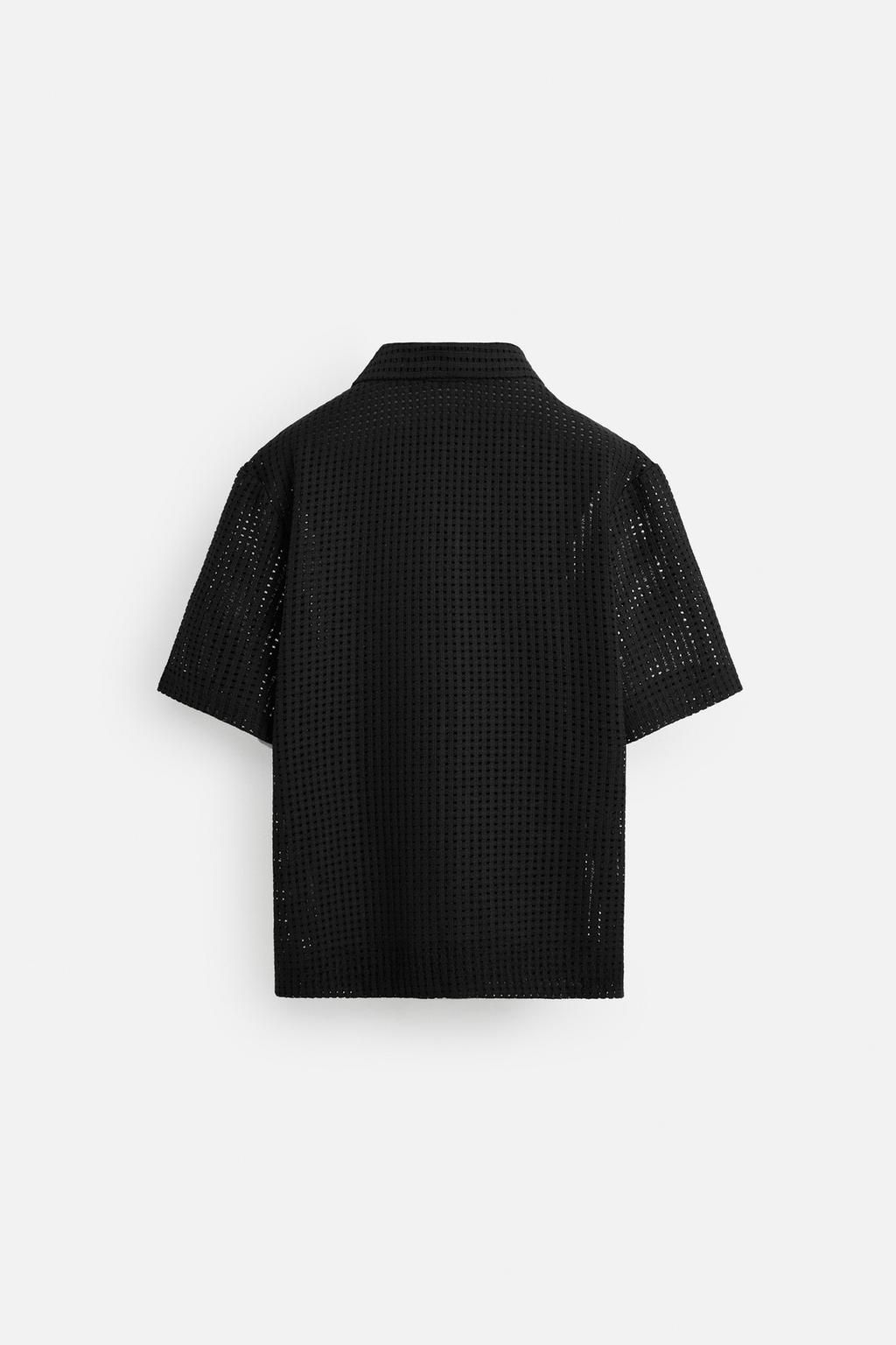 OPEN JACQUARD SHIRT - Zara фото 3