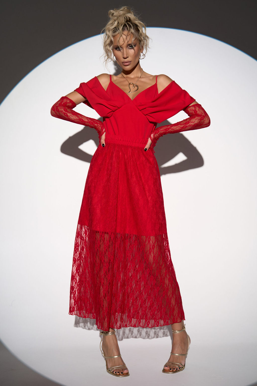 Кружевная юбка Пэрис (красный) - Эльза фото 7