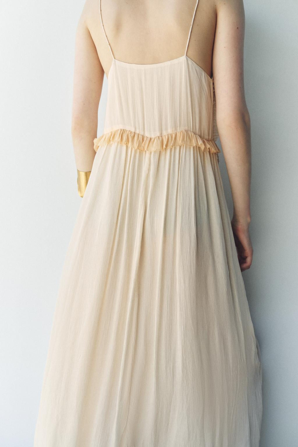 ZW COLLECTION CONTRAST MIDI DRESS - Zara фото 4