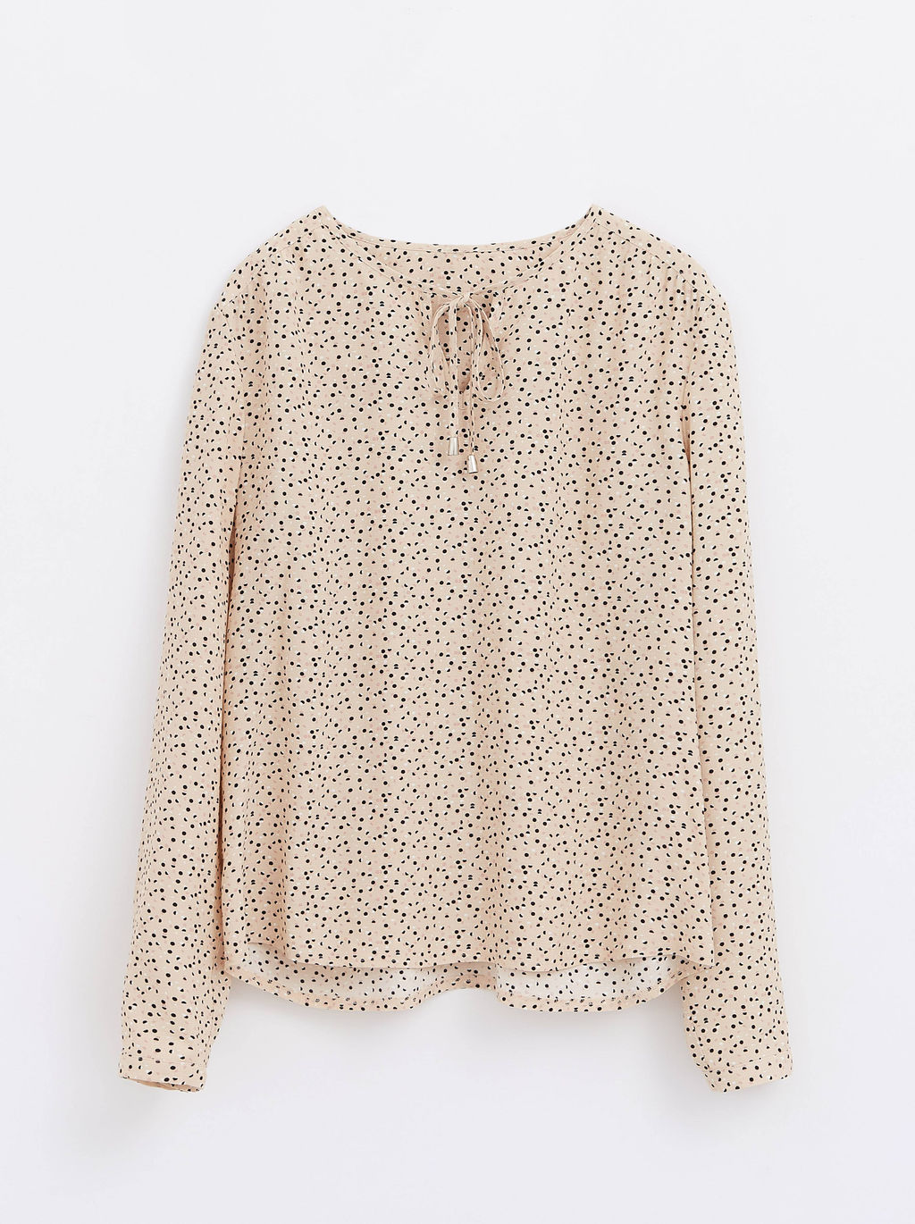 CONTE Блузка на завязках из премиальной вискозы LBL 1178 beige-multi beige-multi