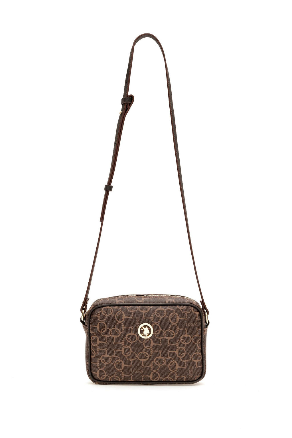 U. S. Polo Assn / Женская коричневая сумка через плечо - U.s. polo assn фото 6