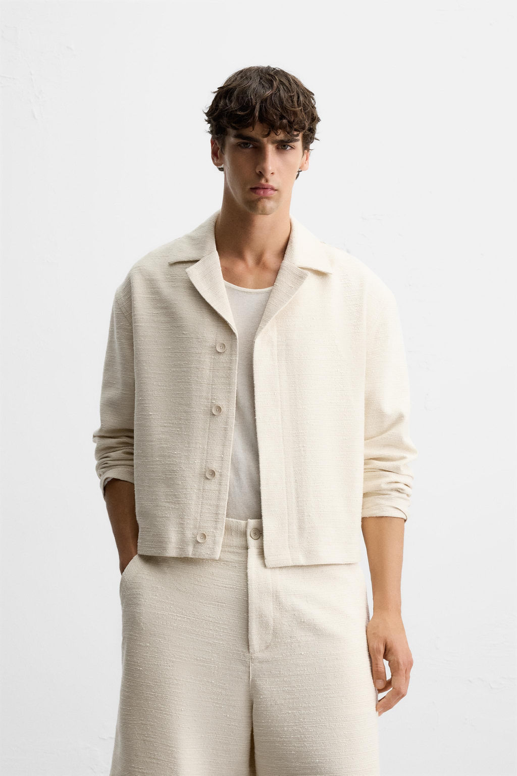TEXTURED OVERSHIRT - Zara фото 2