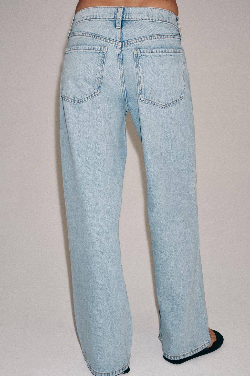 ZW COLLECTION LOW-RISE WIDE-LEG JEANS - Zara фото 18