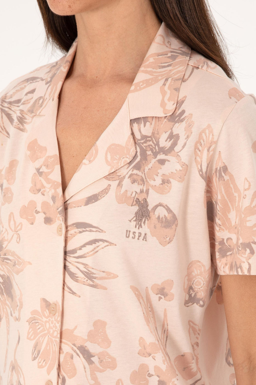 Kad_n Bej Pijama Tak_m_ Sepette S_rpriz _ndirim - U.s. polo assn фото 7