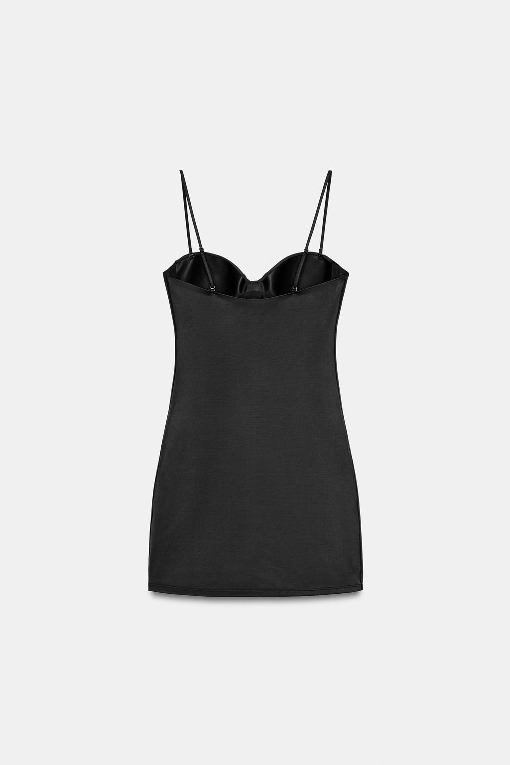 VESTIDO CORTO MEZCLA POLIAMIDA / Negro - Zara фото 6