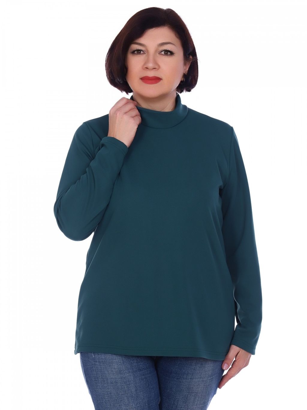 Б0754 Водолазка женская трикотажная синий - АстраТекстиль фото 3