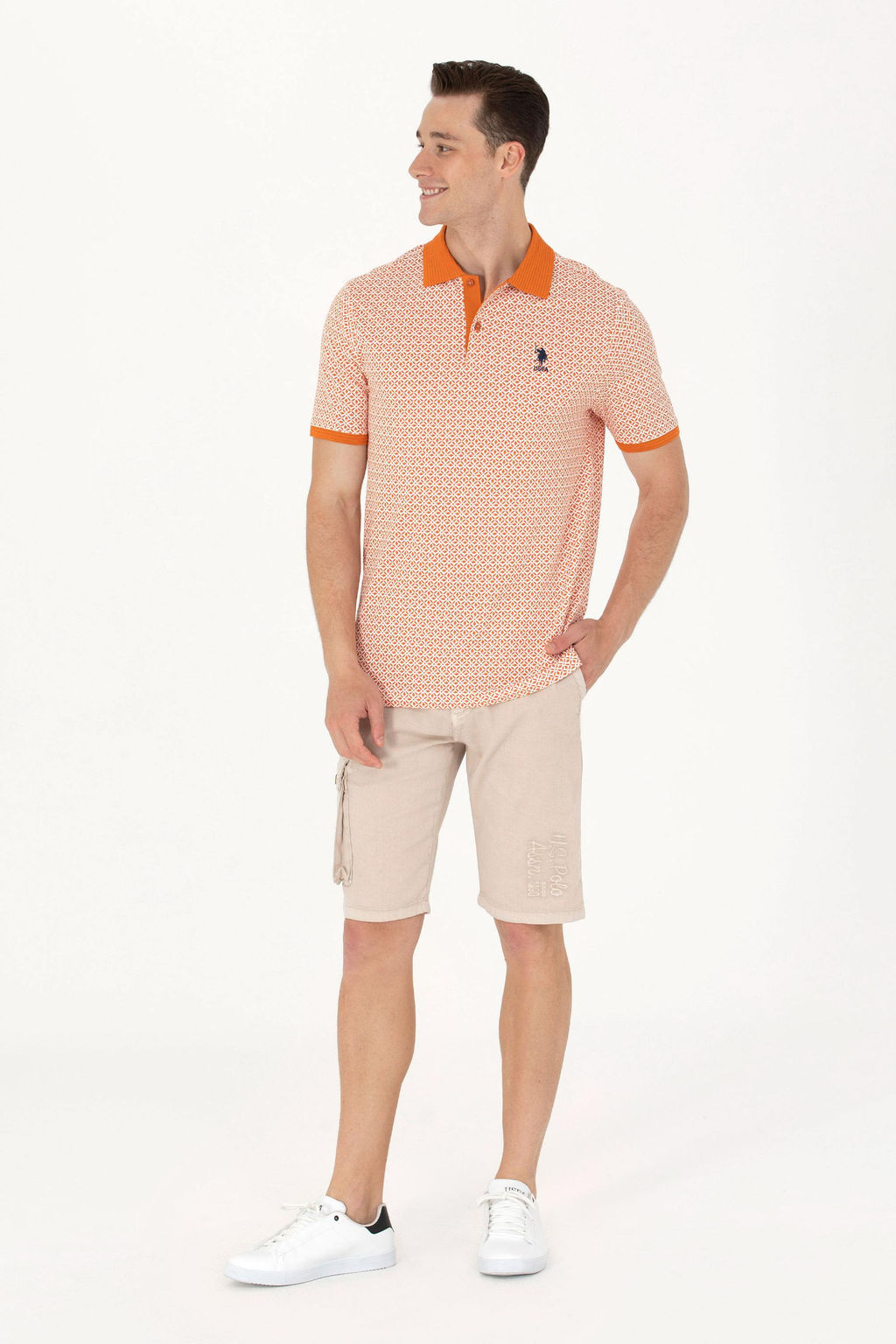 U. S. Polo Assn Мужская футболка с воротником-поло Brick - U.s. polo assn фото 4