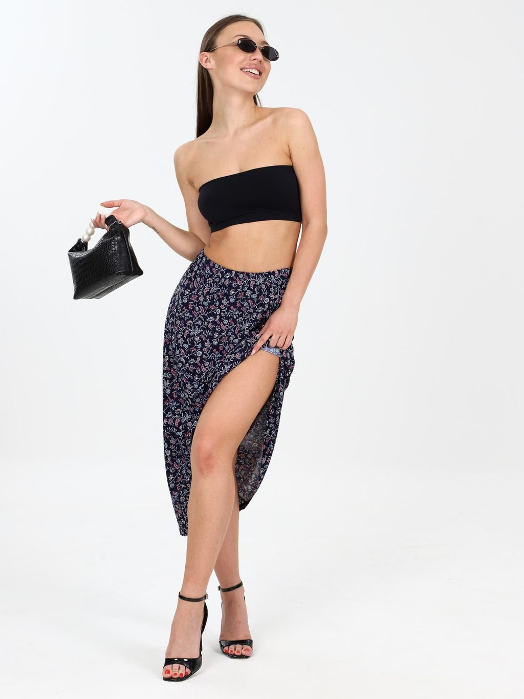 IV-CAPRIZ Тимиан - юбка синий фото 17