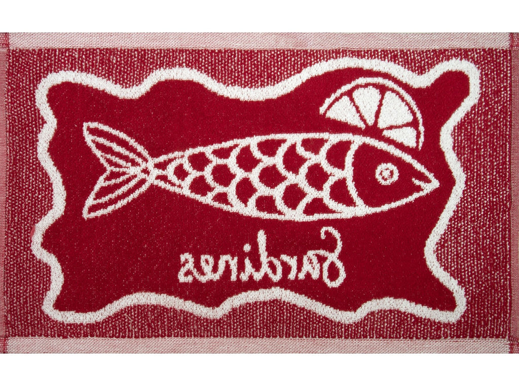 Полотенце махровое 1с105.413ж1 Сардины(бордо1) 50х30 см