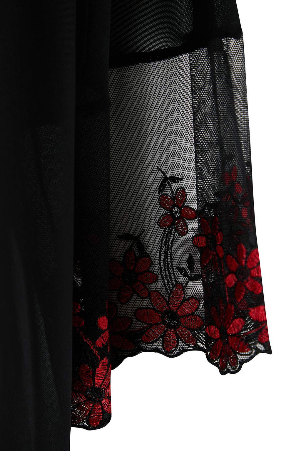 Siyah Sabahl?kl? Cicekli Tul Bacak Bantl? Kaps?z Ic Camas?r? Tak?m? THMAW26CC00029 - Trendyolmilla фото 8