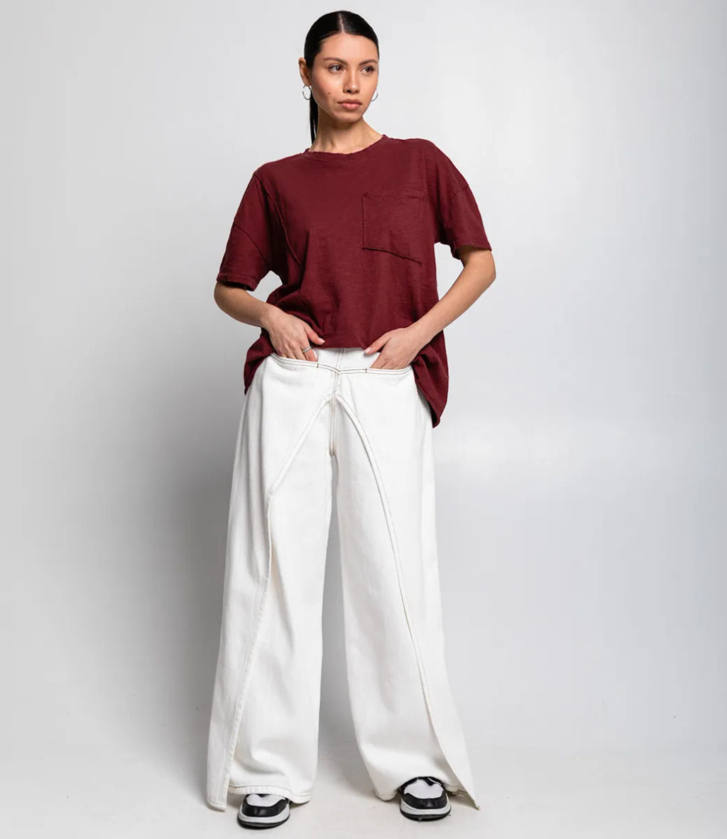 Футболка #КТ002258, бордовый