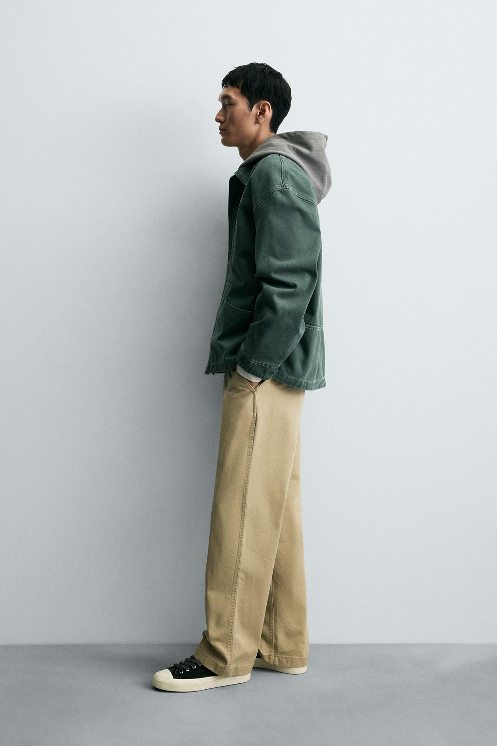 WASHED STRUCTURED OVERSHIRT - Zara фото 4