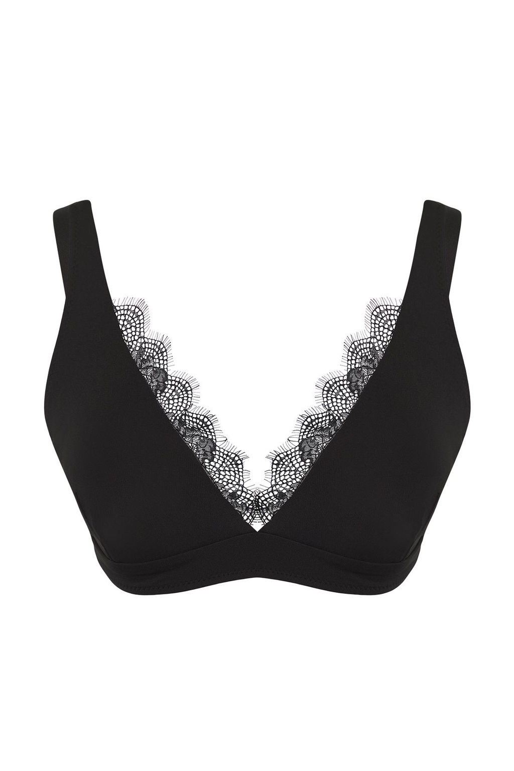 Trendyolmilla Siyah Dantel Detayl? Ucgen Bikini Ustu TBESS25BU00071 фото 5