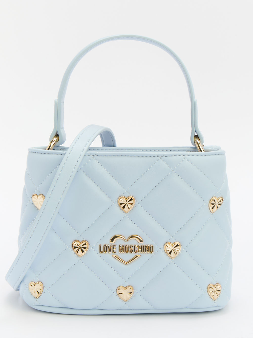 Женская сумка с ручками LOVE MOSCHINO SWEET STUDS Артикул 4377183, небесно-голубой