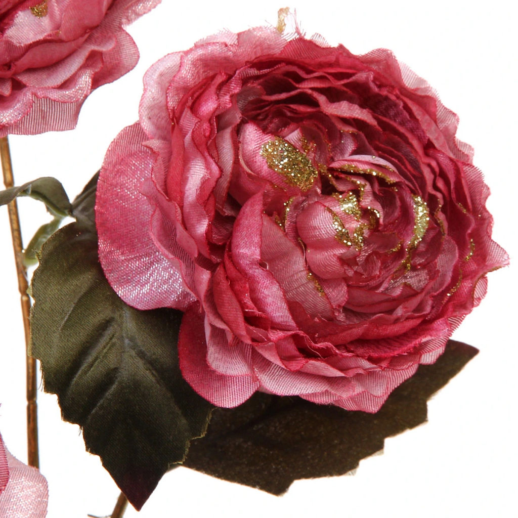 Искусственные цветы "FLOWERS GLAMOUR" 63см Пионы 3 цветка розовые