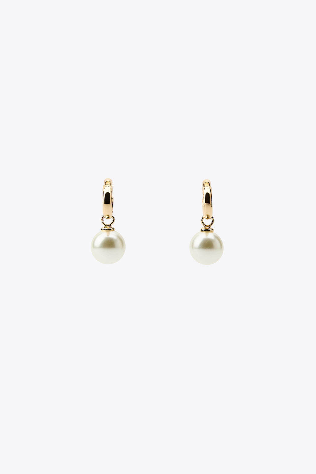 PEARL HOOP EARRINGS - Zara фото 2