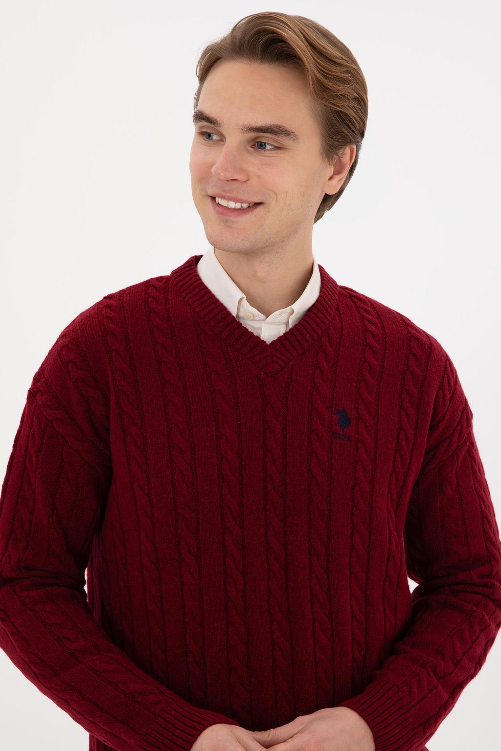 Erkek Bordo Kazak - U.s. polo assn фото 2