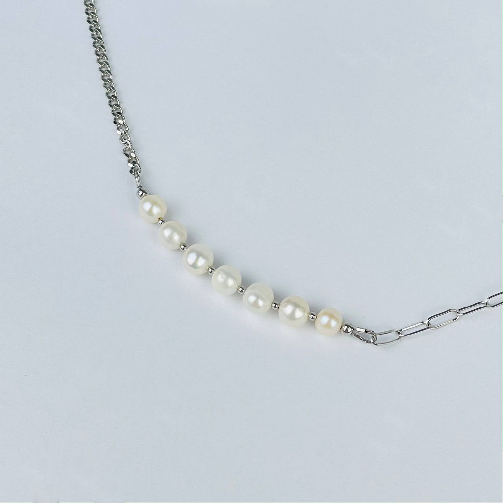 Колье на цепочке с Жемчугом 47 см +