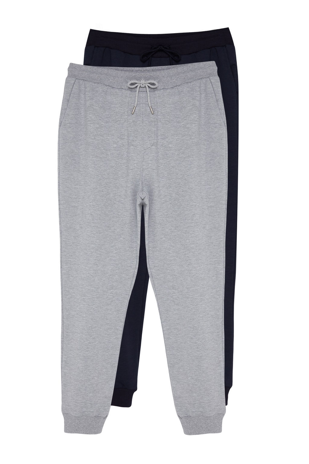 TRENDYOL MAN Gri-Siyah Regular/Normal Kesim Pacas? Lastikli Jogger 2li Paket Esofman Alt? TMNAW22EA0279 - Trendyolmilla фото 28