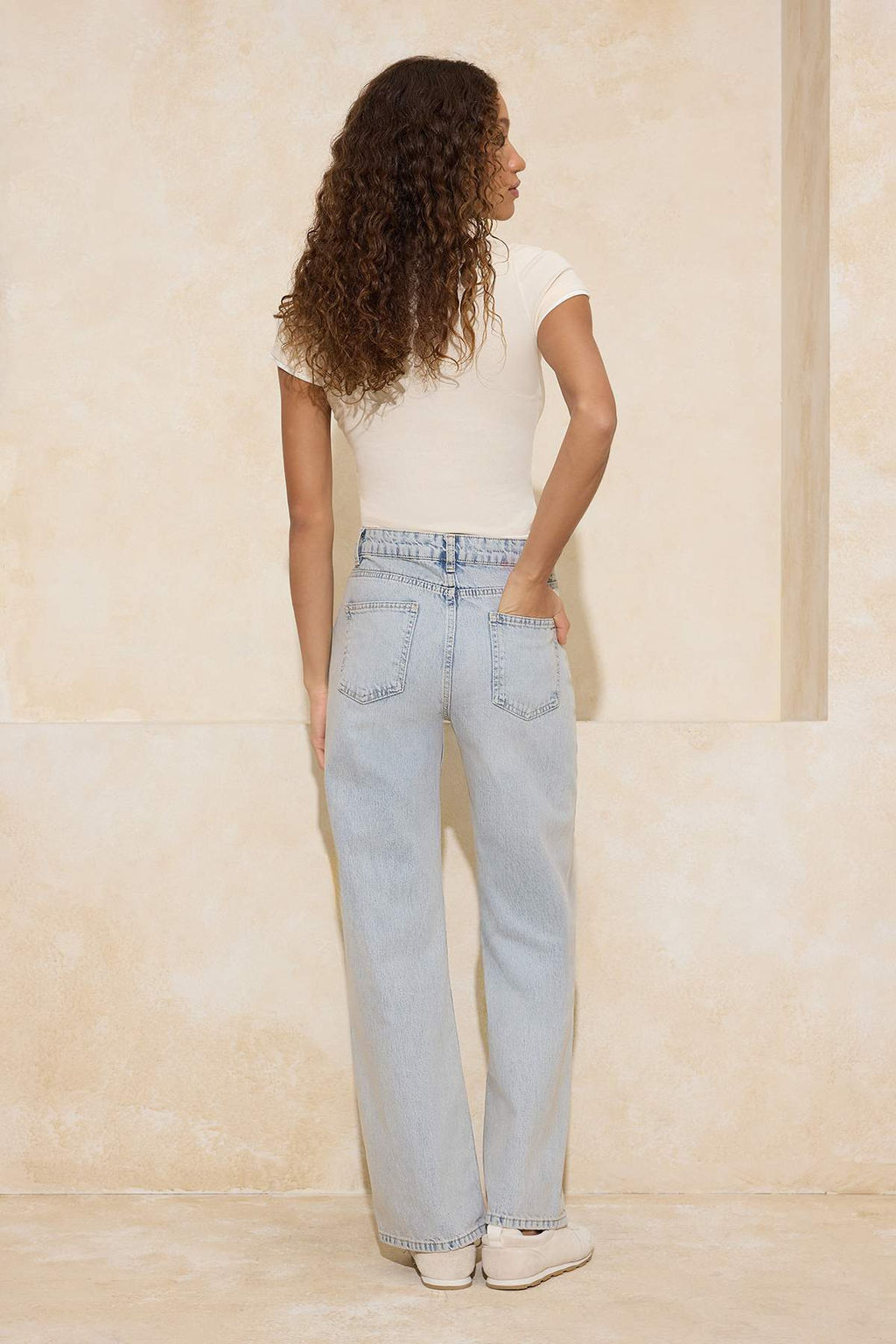 Ac?k Mavi Yuksek Bel Genis Paca Wide Leg Jeans TWOSS26JE00044 - Trendyolmilla фото 6