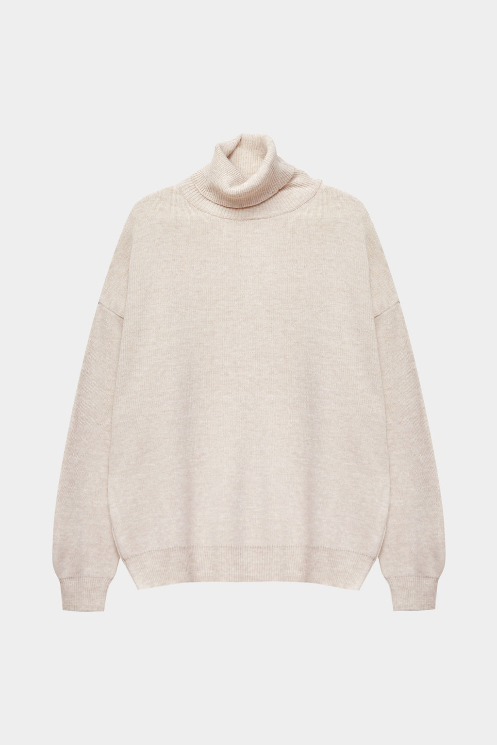 Свитер однотонный с высоким воротником - Mollis фото 5
