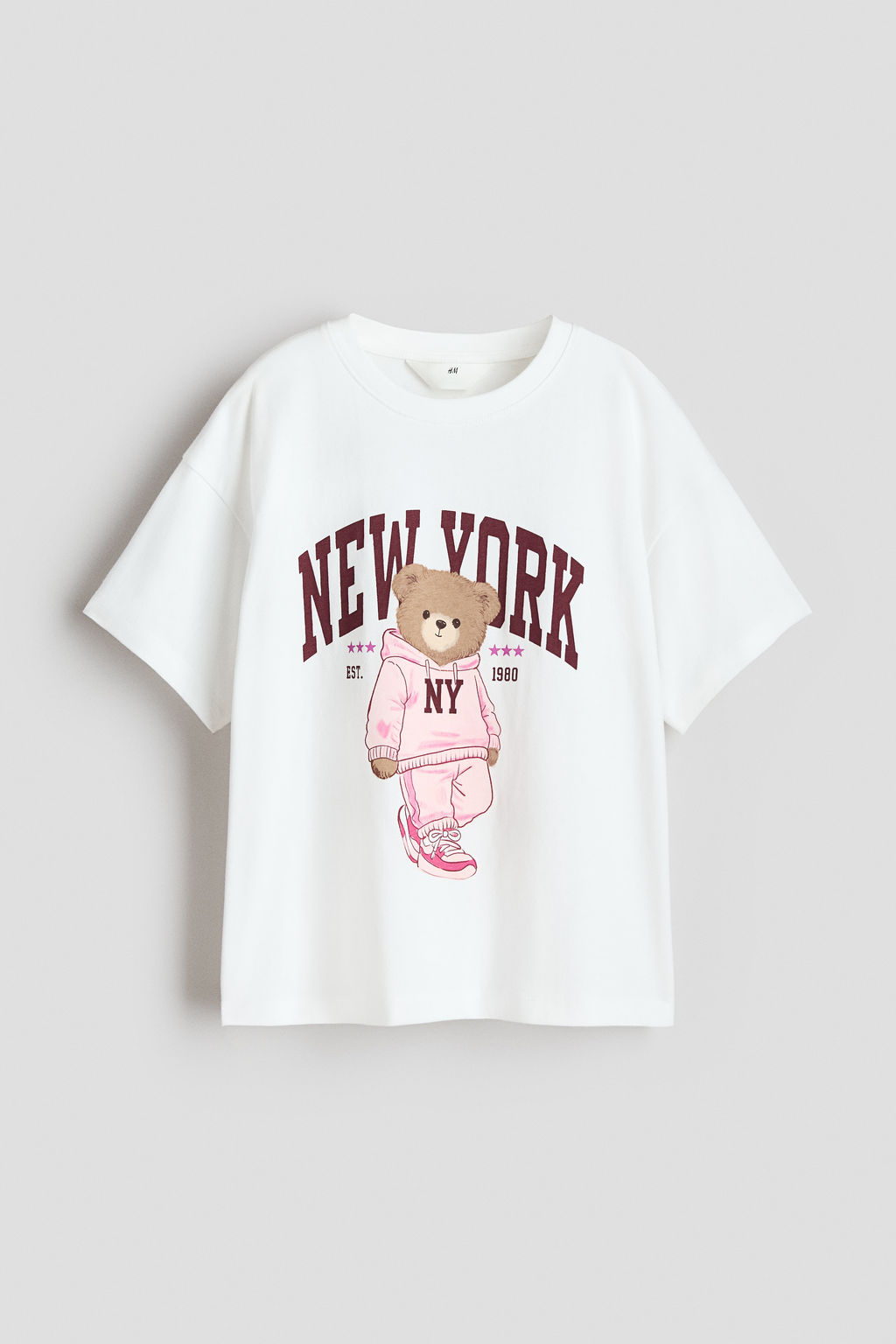 Camiseta estampada de algod?n - H&m фото 7