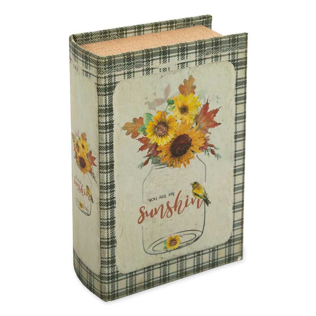 Gamma BBK-01 шкатулка-книга 17 х 11 х 5 см №098 Подсолнухи в банке