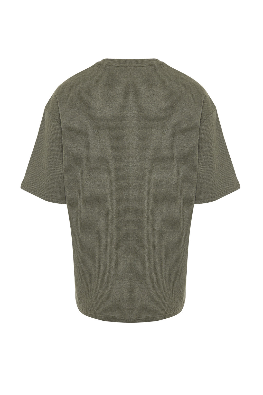 Haki Oversize K?sa Kollu Dokulu T-shirt TMNSS22TS00049