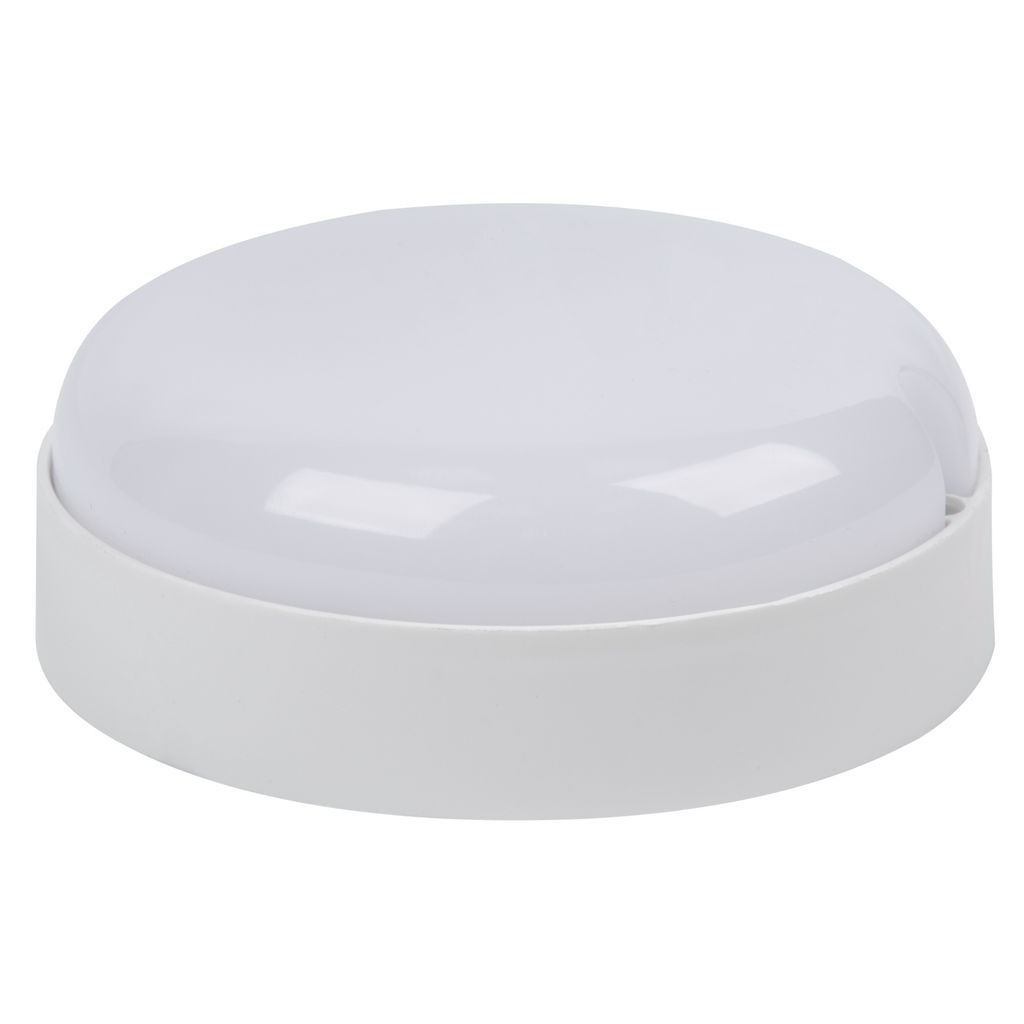ULW-Q243 12W/4000К/NL SENSOR IP65 WHITE Светильник светодиодный влагозащищенный, с датчиком освещенности и движения. Дежурный/основной режимы. Круг. Белый свет(4000K). Диаметр 135мм. Белый. ТМ Volpe