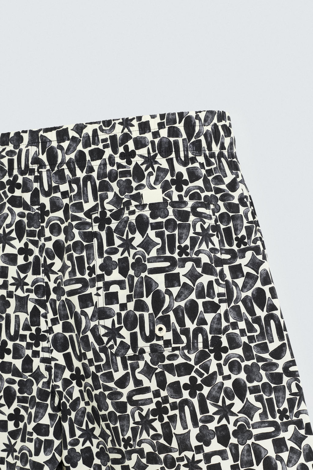 GEOMETRIC PRINT LONG SWIMMING TRUNKS - Zara фото 8