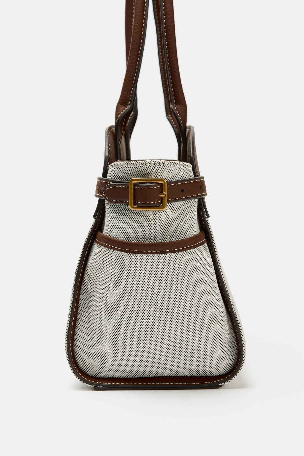 BOLSO CITY COMBINADO HEBILLAS / Beige claro - Zara фото 5