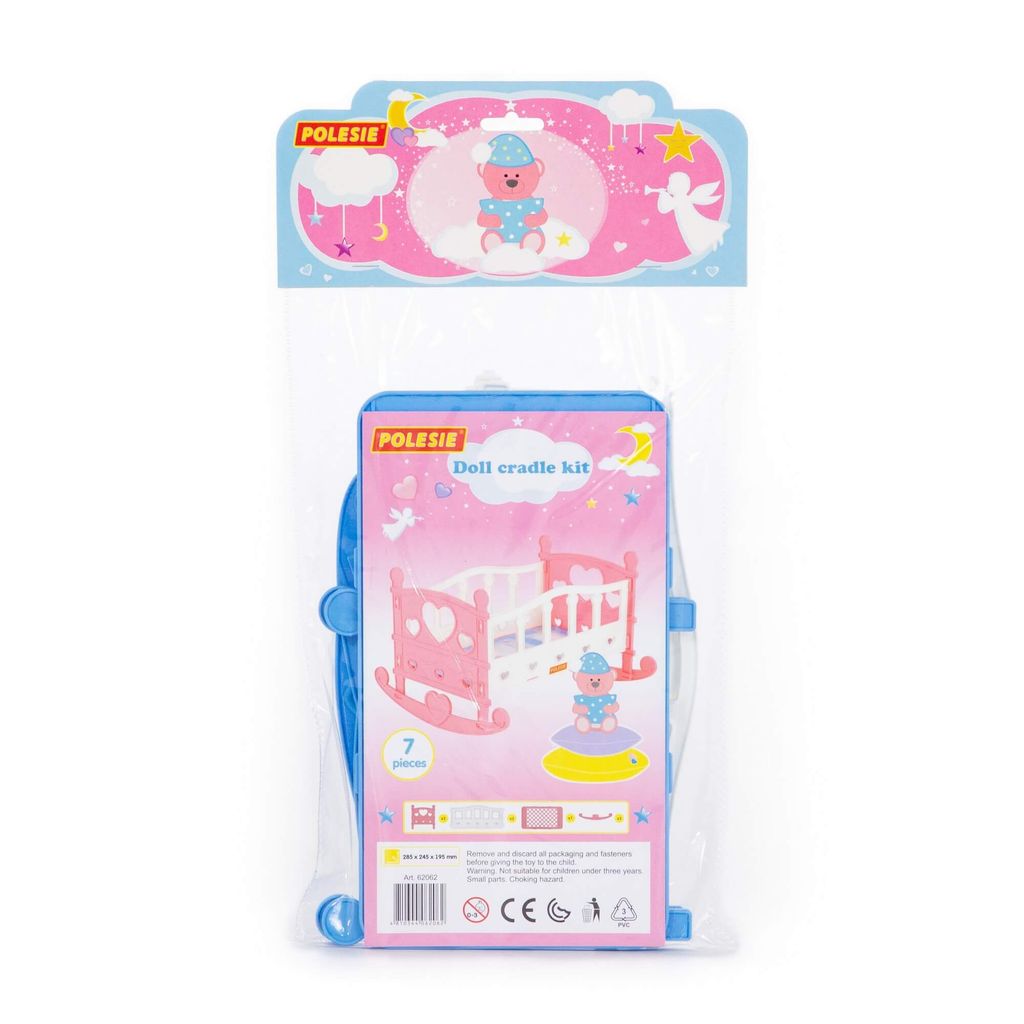 Кроватка-качалка сборная для кукол №2 (7 элементов) (в пакете) - Полесье фото 4