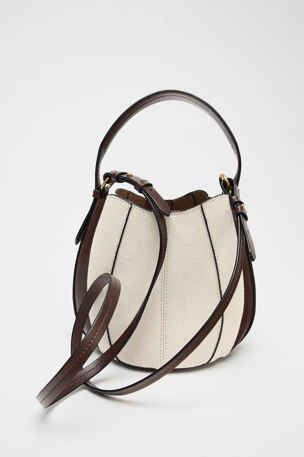 TOPSTITCH BUCKET BAG - Zara фото 10