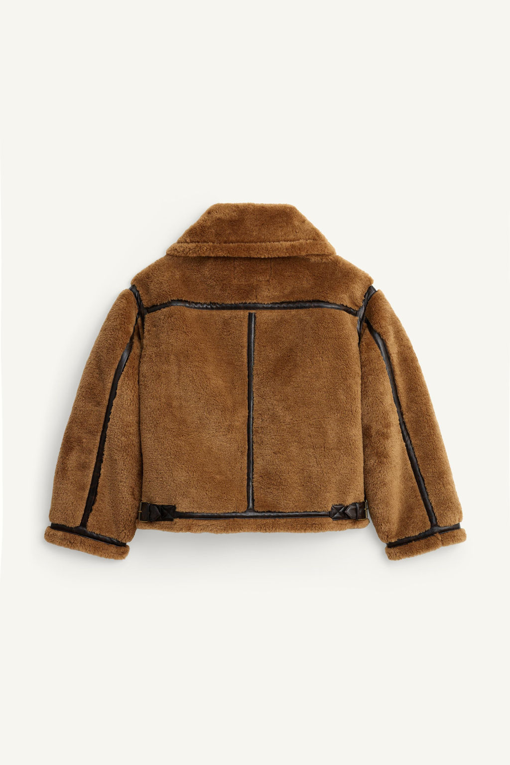 FAUX LEATHER AND SHEEPSKIN JACKET WITH CONTRAST LIMITED EDITION - Zara фото 8