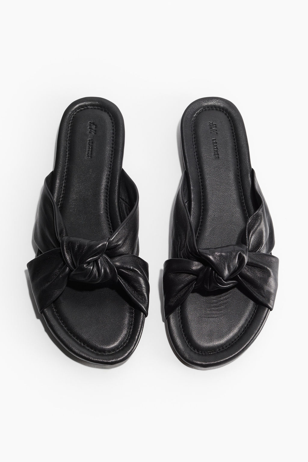 Sandalias de piel con nudo decorativo - H&m фото 5
