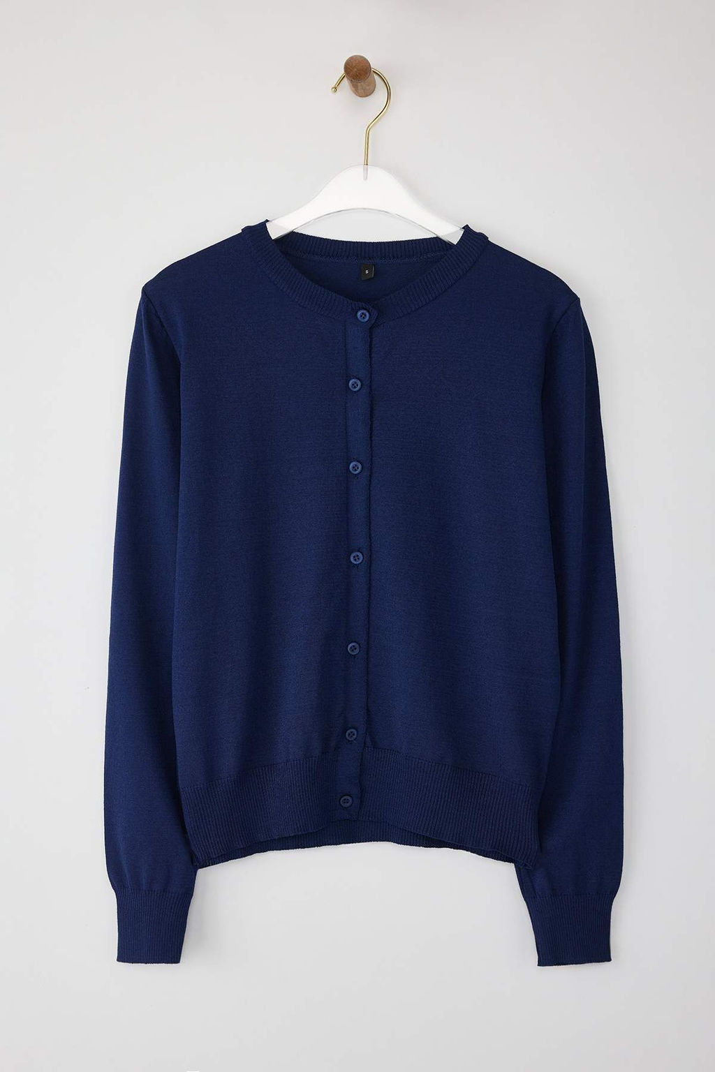 Sar? Premium/Ozel Iplik Merserize Gorunumlu Bisiklet Yaka Basic Triko H?rka TWOAW26HI00095 - Trendyolmilla фото 9