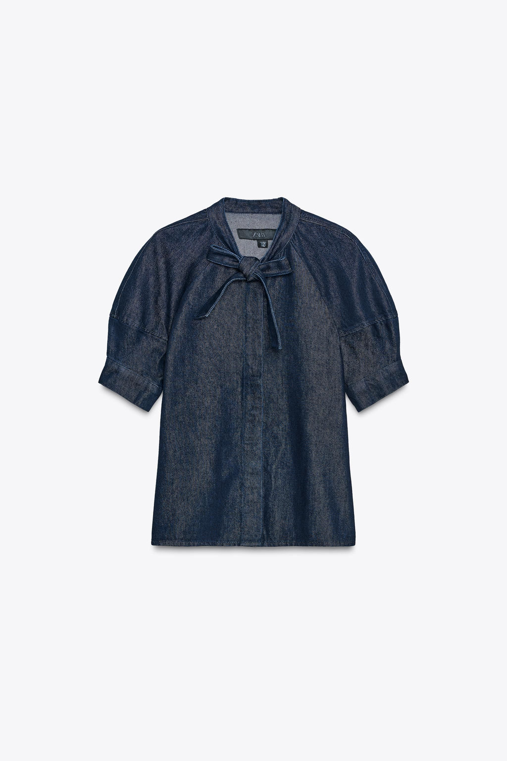ZW COLLECTION DENIM SHIRT WITH TIES - Zara фото 5