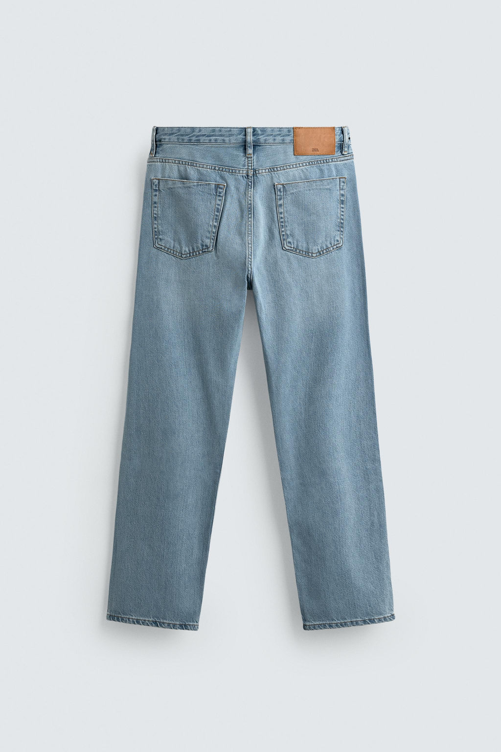 JEANS STRAIGHT ANKLE FIT ALGOD?N - LYOCELL / Azul claro - Zara фото 9
