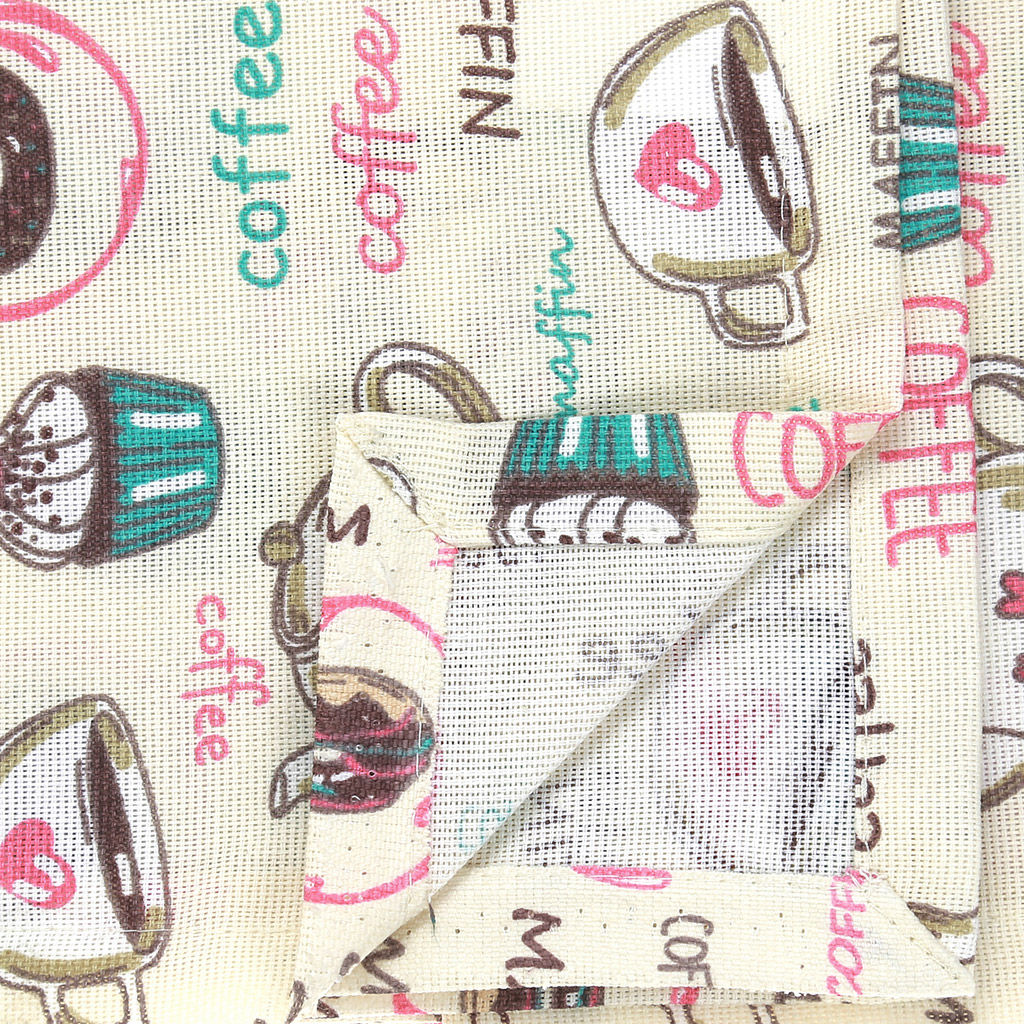 Скатерть 150х145см На десерт, вид 1/1, длина стола до 110см, на 4 персоны, рогожка (хлопок 100%) 171г/м2, упаковка классическая, пакет ПВХ 28х41см, Домашняя мода (Россия)  фото 2