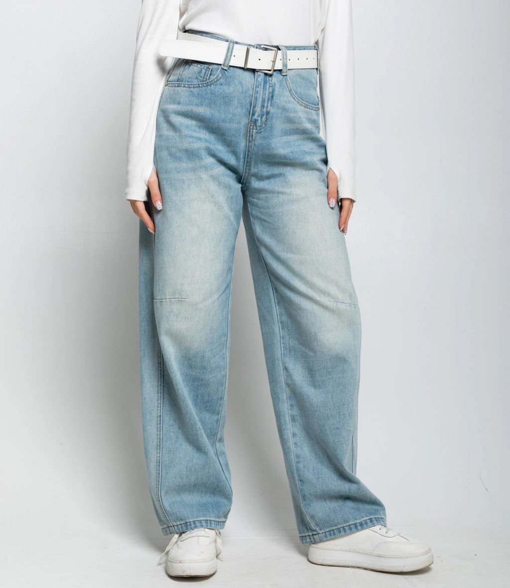 Джинсы #КТ5038 (1), голубой - Dommod фото 2