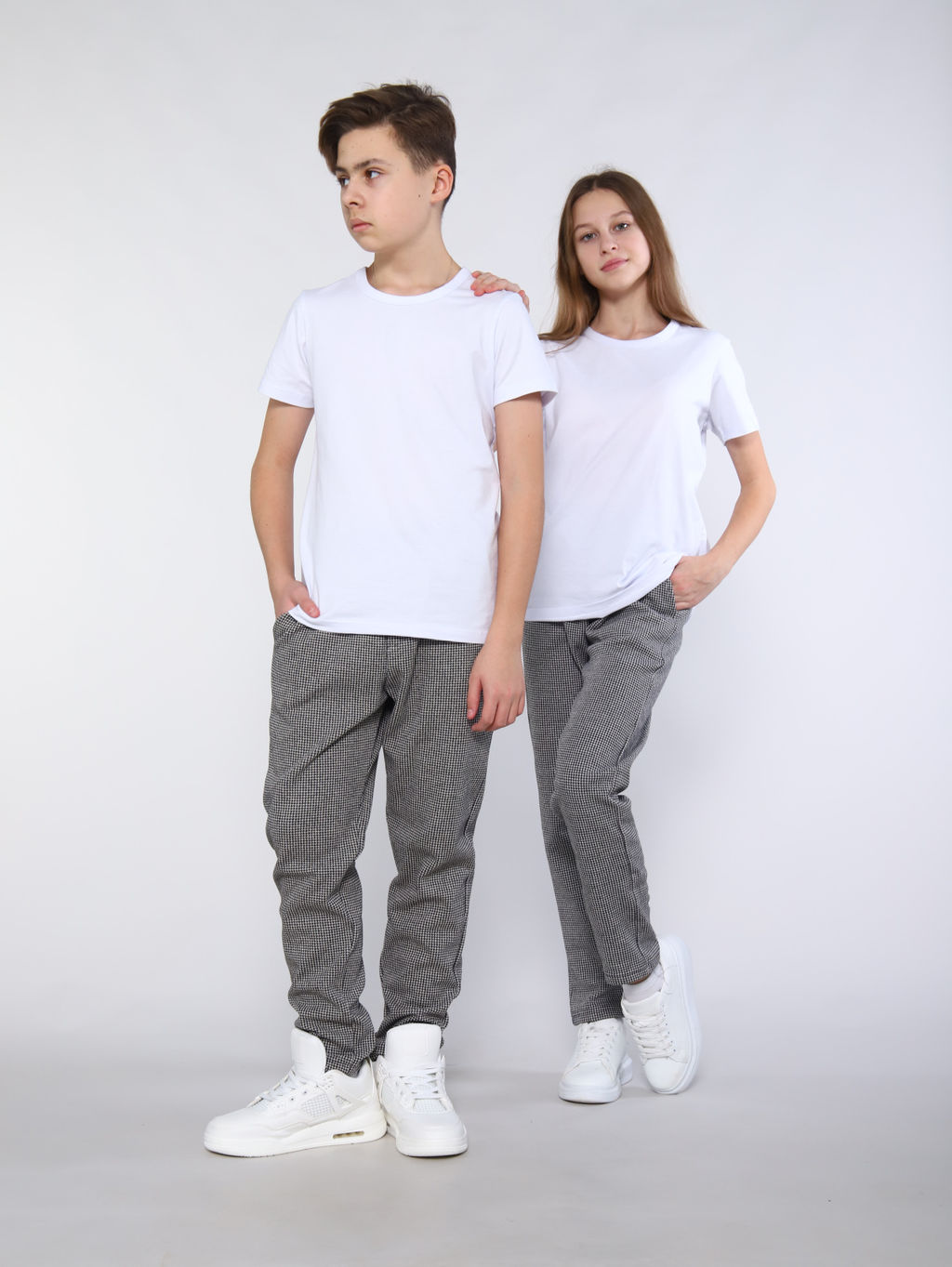 Брюки Герман серая клетка - Ладошки фото 8