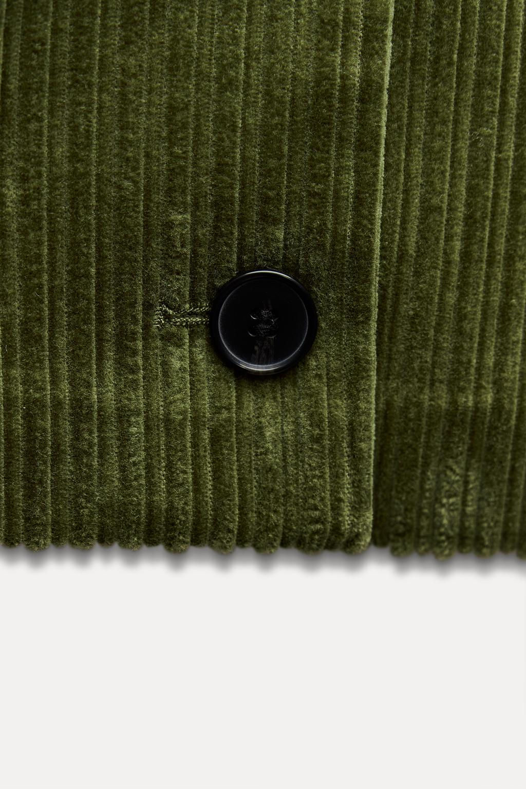 SHORT CORDUROY JACKET - Zara фото 5