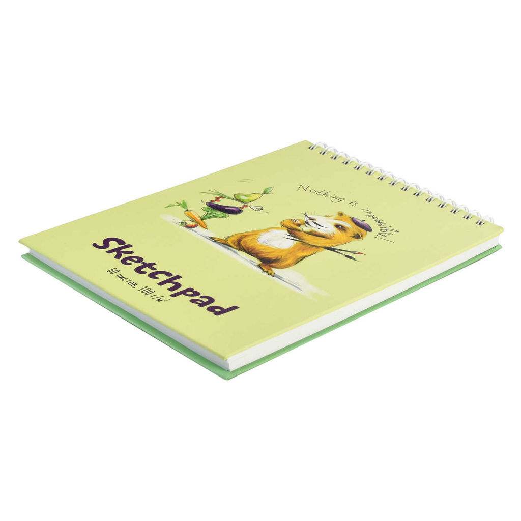 Скетчпад А5 148х210 мм, 60 л, блок - белый офсет 100 г/м2, арт. 57802 ВЕСЁЛЫЕ ЖИВОТНЫЕ - Феникс+ фото 4