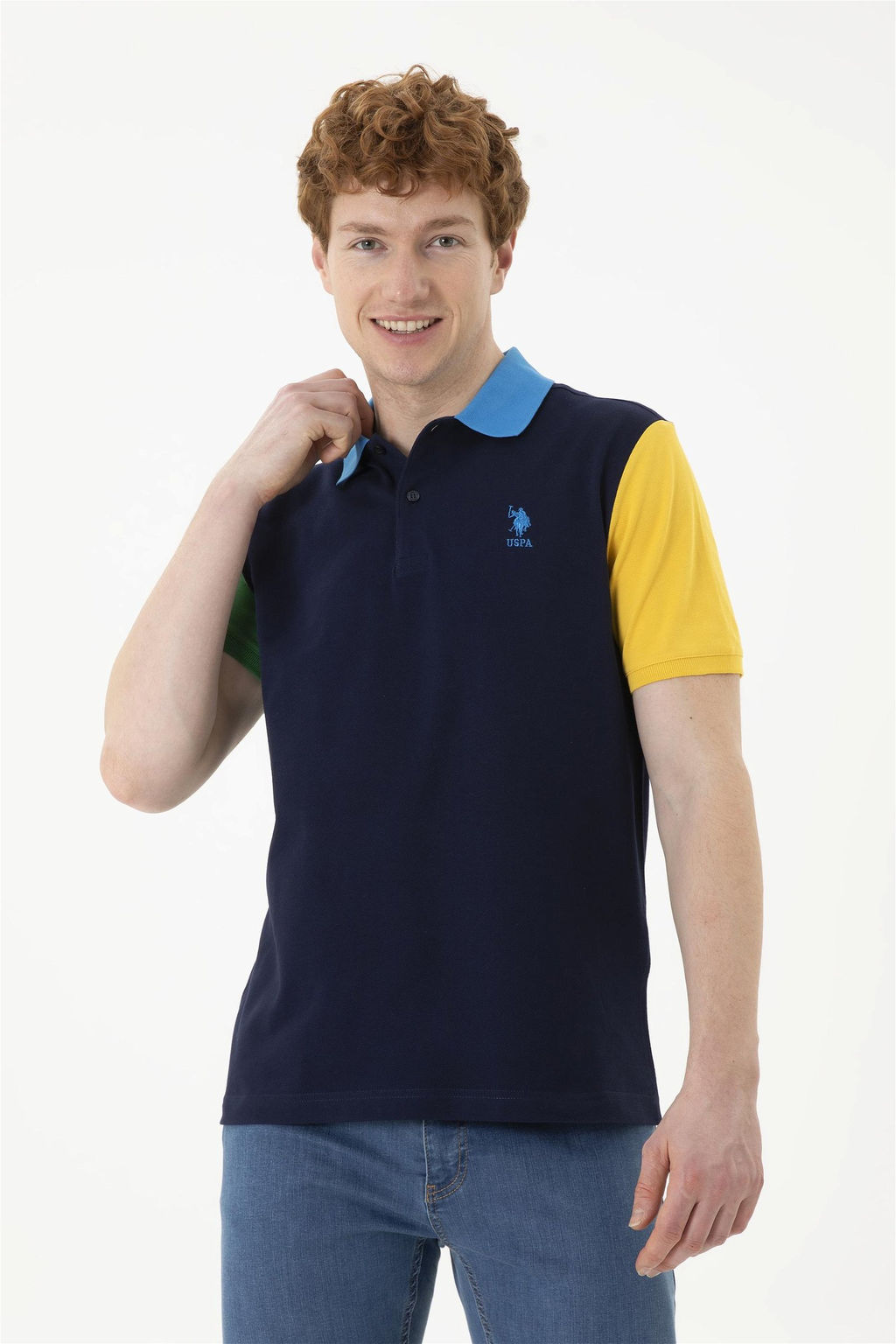 Мужская темно-синяя футболка - U.s. polo assn фото 3