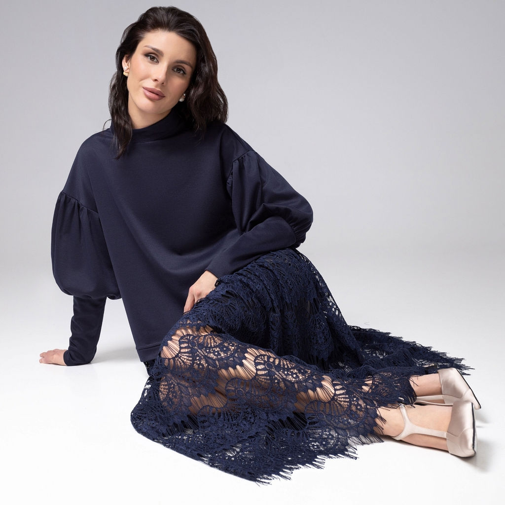 Платье комбинированное с кружевом, История в кружевах / Новый год - Charutti фото 7