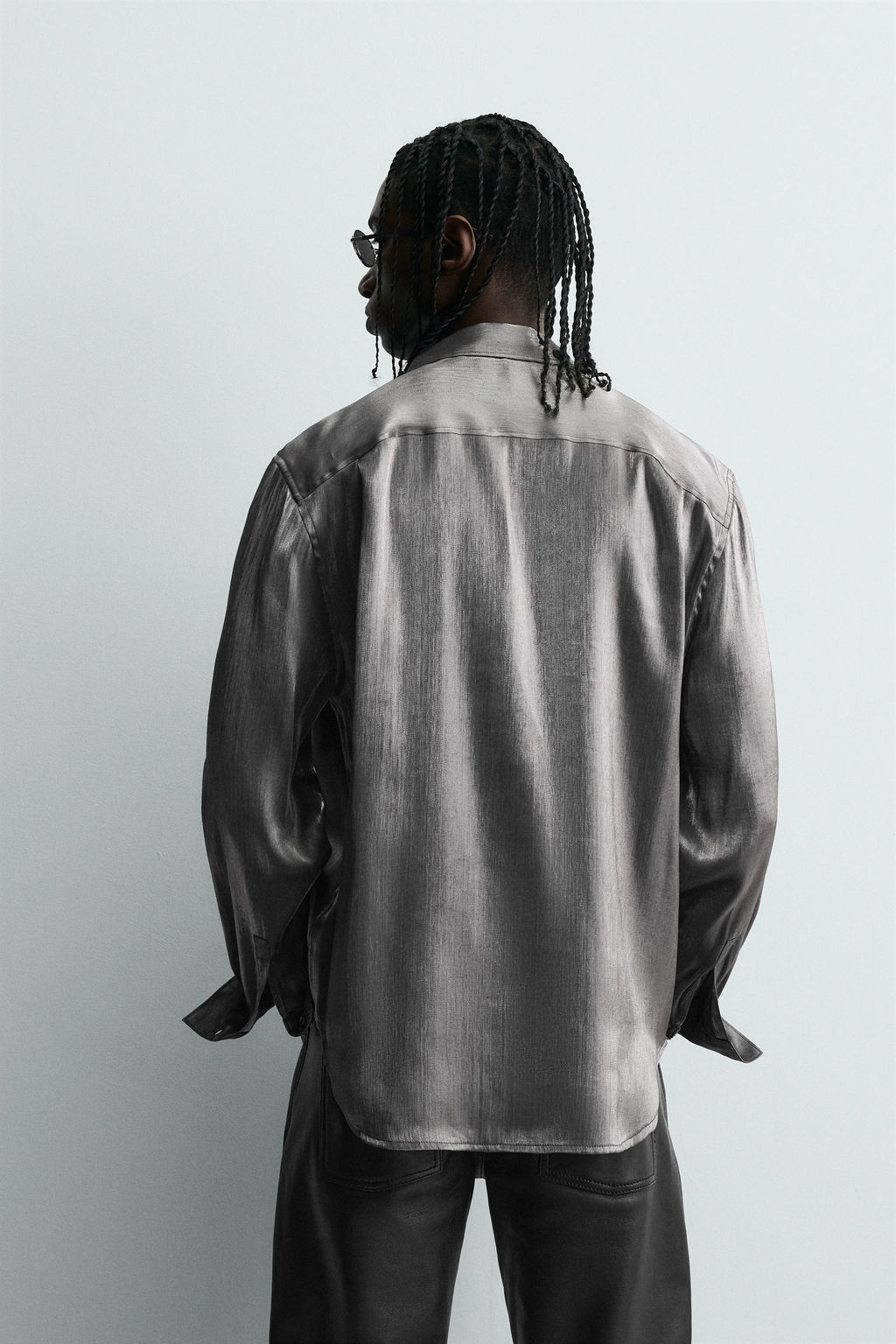 SHIMMER FLOWING SHIRT - Zara фото 3