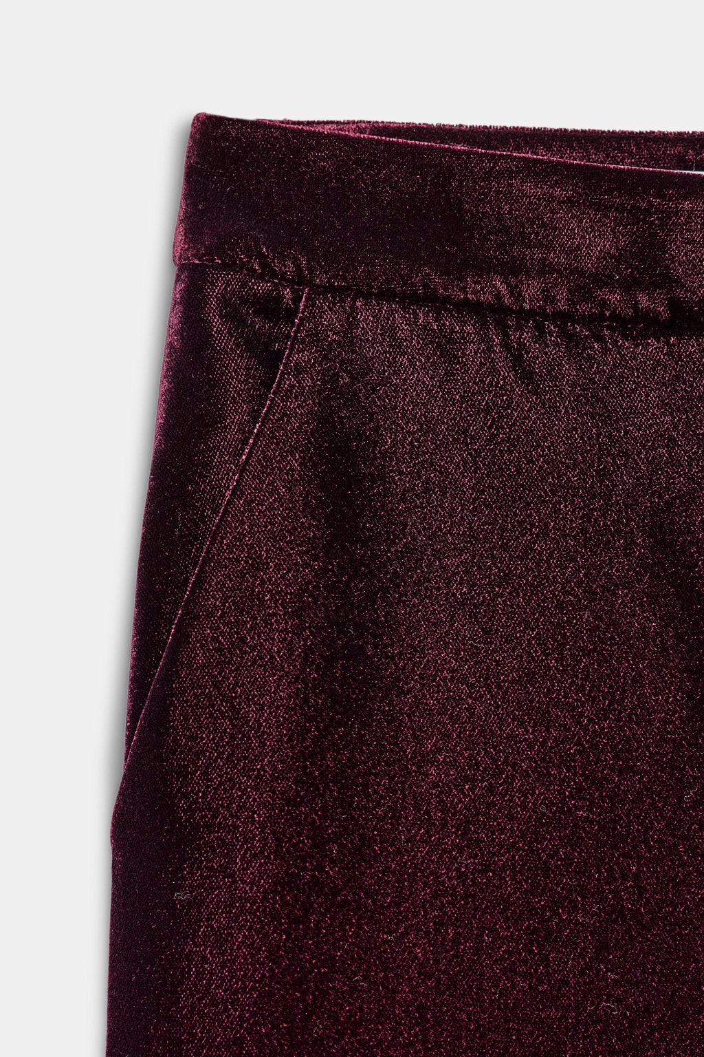 VELVET WIDE-LEG TROUSERS - Zara фото 6